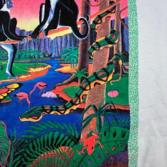 Vintage Save The Amazonia Shirt Adult XL Toucan Amazon Shirt Environment Hanes - Picture 7 of 12
